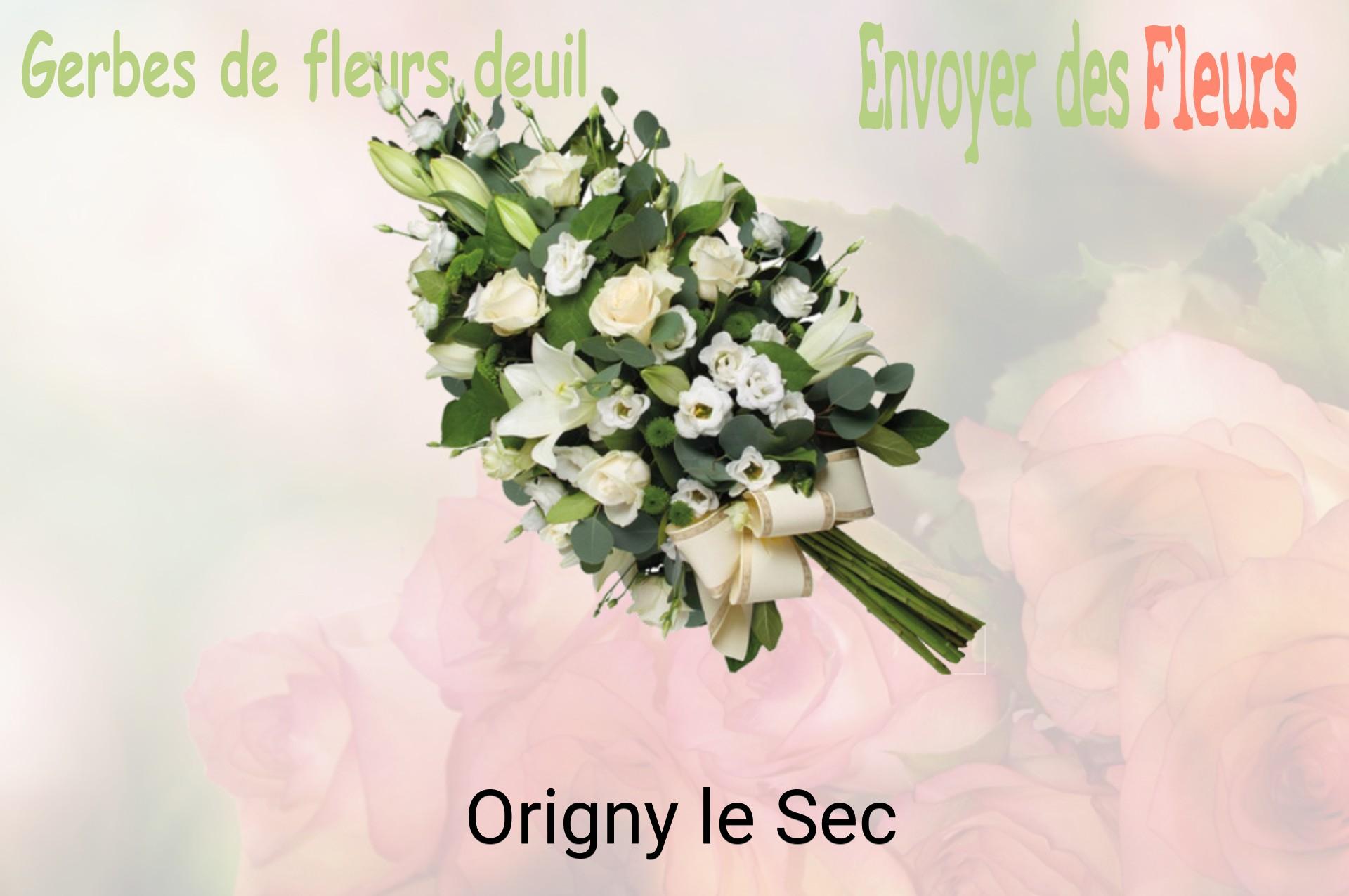 Gerbe de fleurs de deuil livrée à Origny-le-Sec
